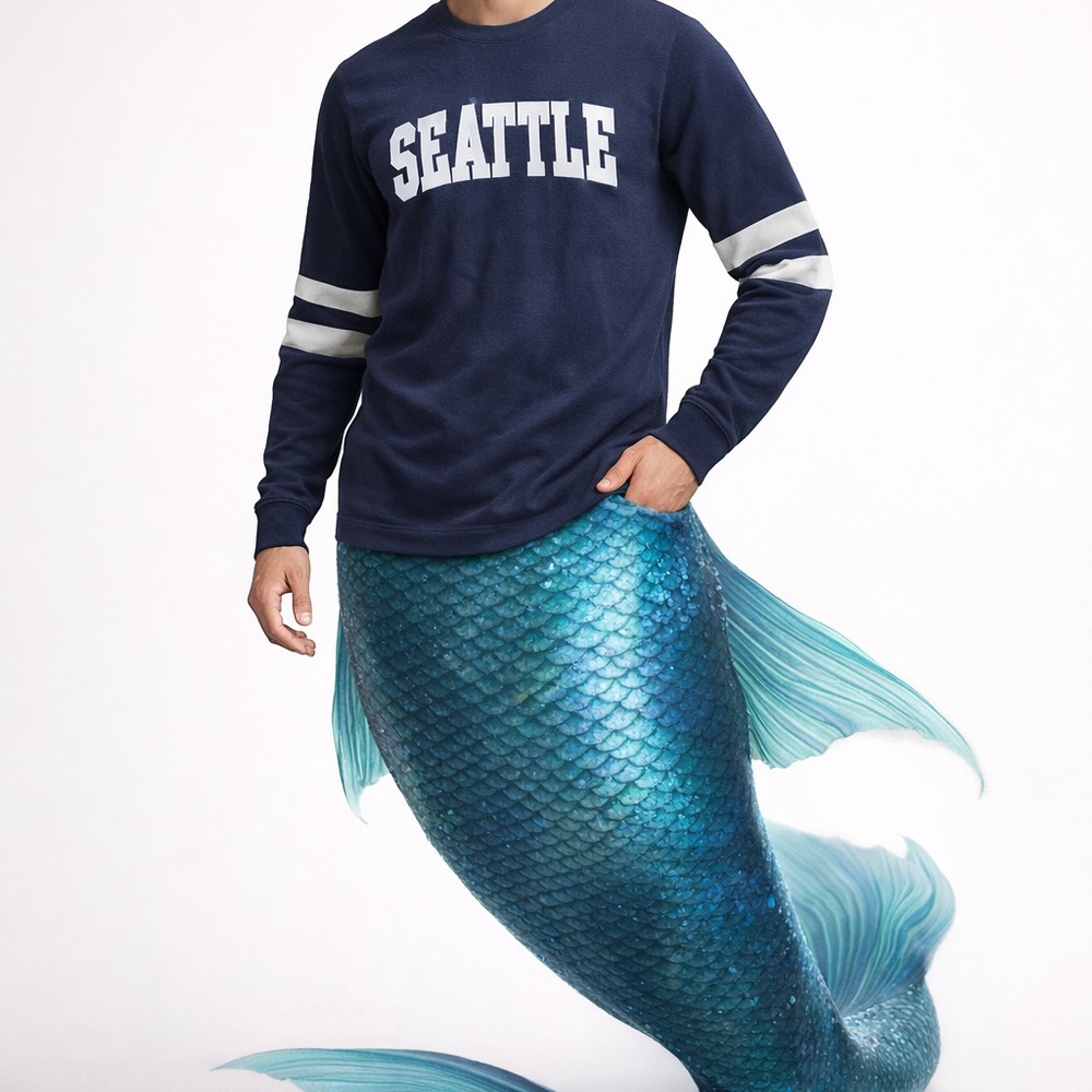 Seattle Navy Blue Crew Neck